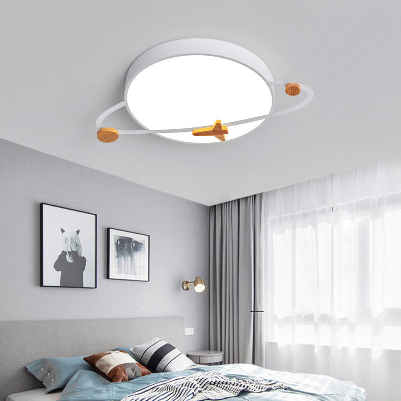 Modern LED Ceiling Light Gray/White Flush Mount Lighting for Home