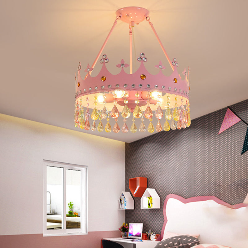 Contemporary Ceiling Light Creative Crystal Flush Mount Light Fixture