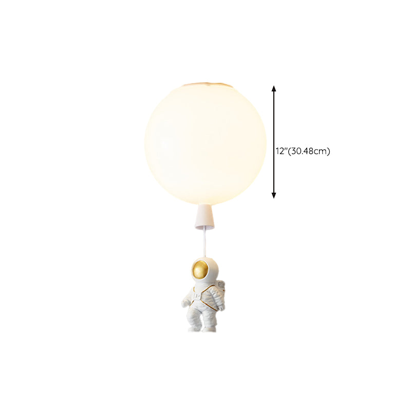 Contemporary Ceiling Lamp Creative Astronaut Flush Mount Light Fixture