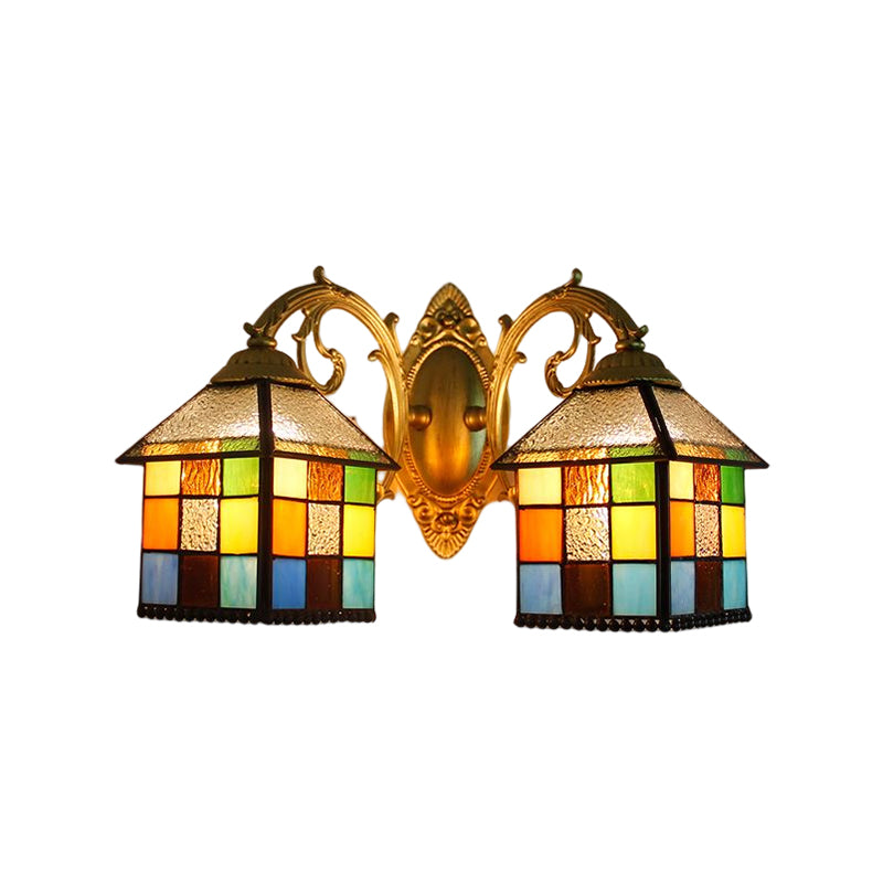 Colorful Glass Vanity Light Simple Wall Light Sconce for Washroom