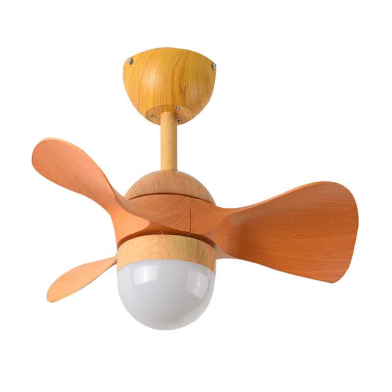 Nordic Style Metal Ceiling Fan Lamp Ball Shape Ceiling Fan Light for Bedroom