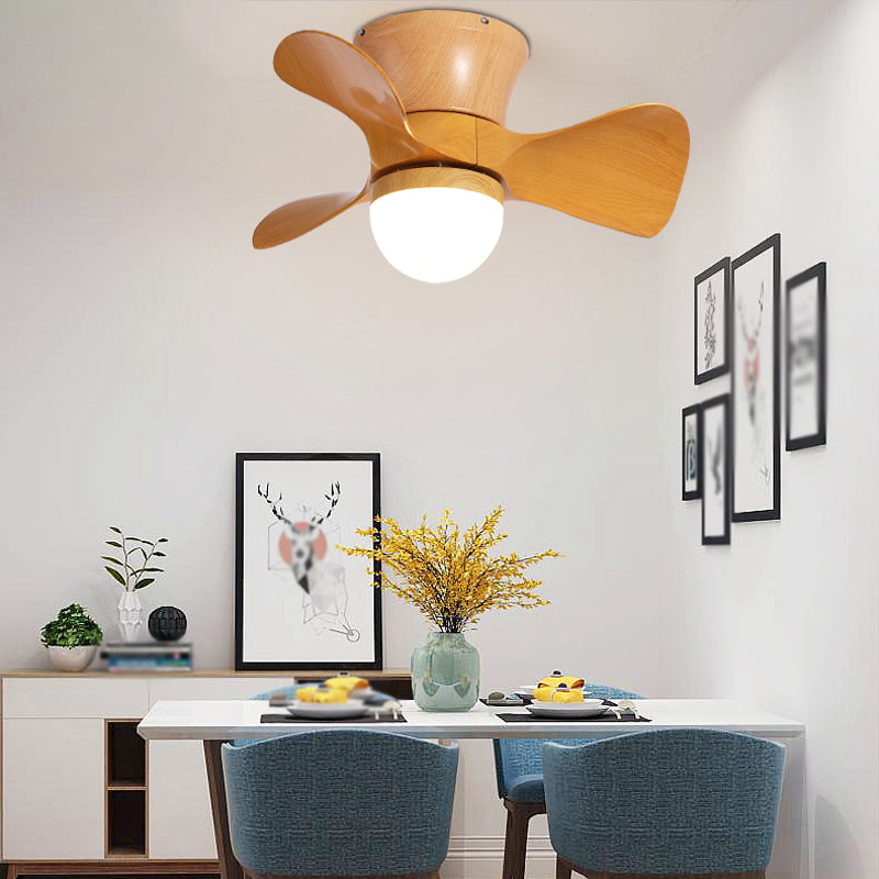 Nordic Style Ceiling Fan Lamp Ball Shape Ceiling Fan Light for Children's Room