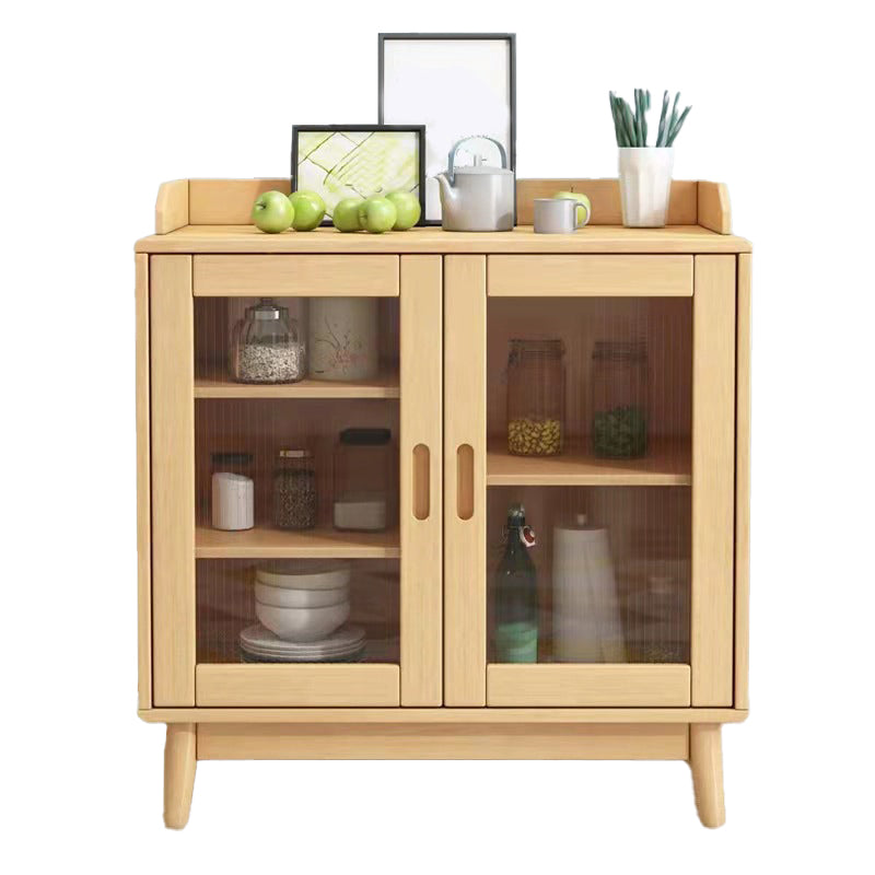 Modern Style Buffet Sideboard Solid Wood Sideboard with Cabinets