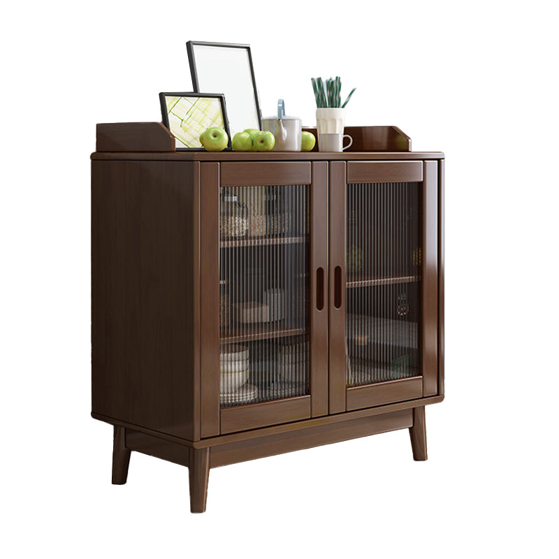 Modern Style Buffet Sideboard Solid Wood Sideboard with Cabinets