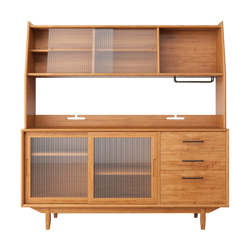 Modern Buffet Sideboard Solid Wood Sideboard with Cabinets and Cabinets