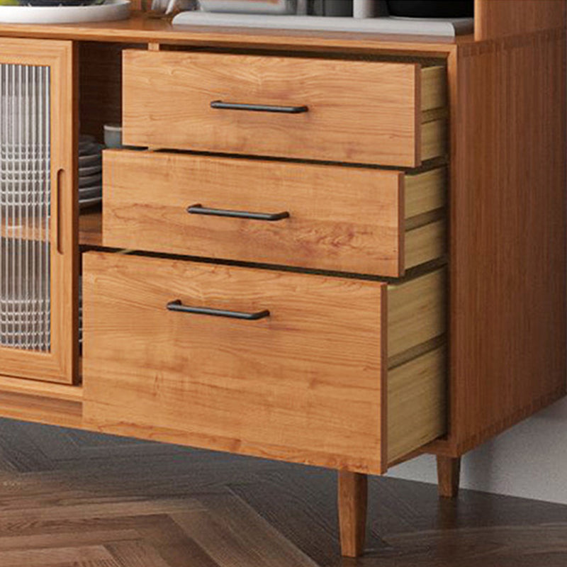 Modern Buffet Sideboard Solid Wood Sideboard with Cabinets and Cabinets