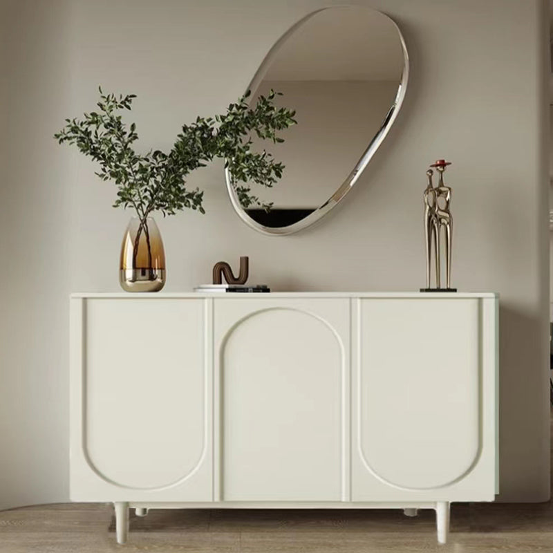 Contemporary Dining Server Wood Sideboard Table with Cabinets