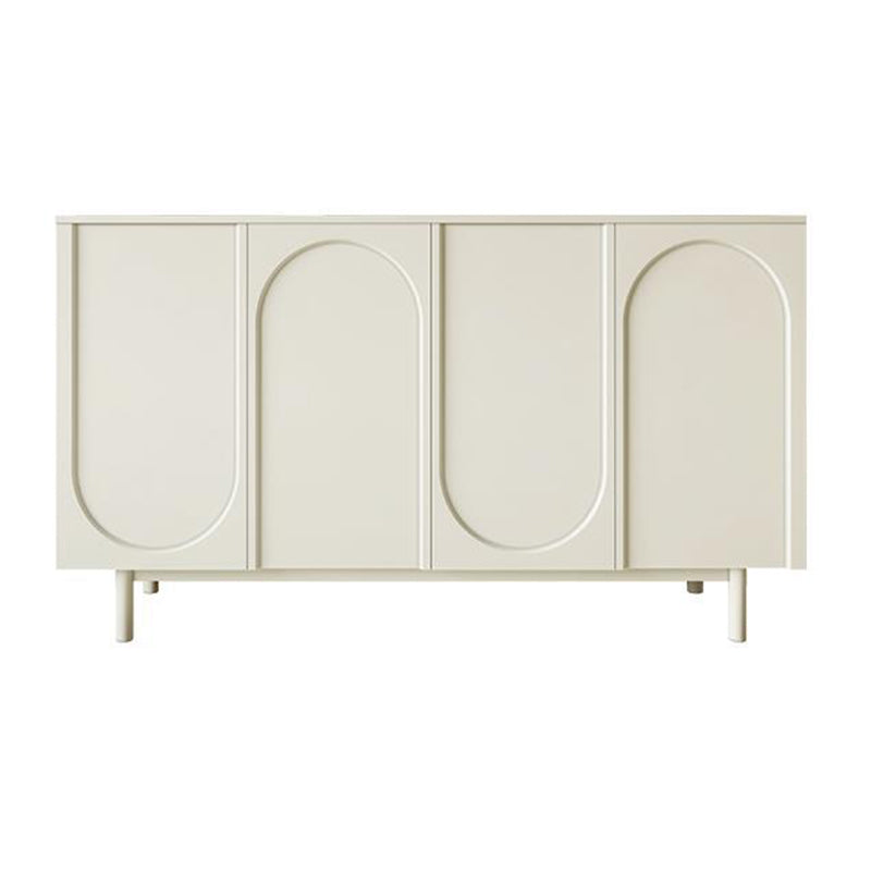 Contemporary Dining Server Wood Sideboard Table with Cabinets