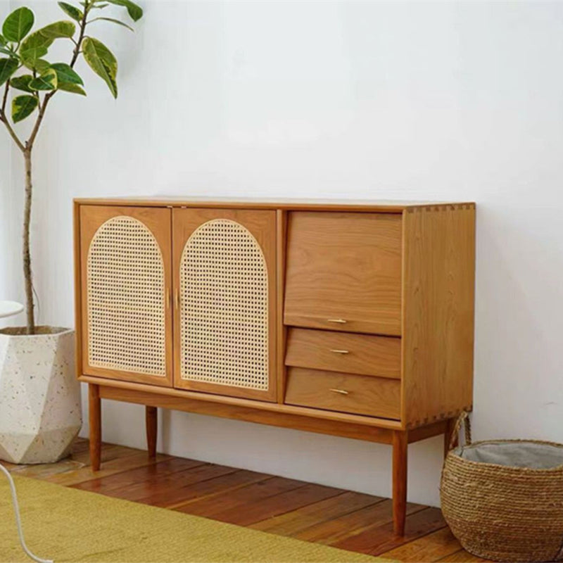 Modern Sideboard Buffet Cabinets Drawers and Doors Pine Buffet Sideboard