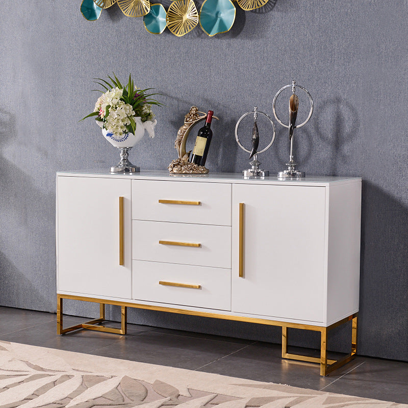 Glam Sideboard Buffet 2 Doors and 3 Drawers Cabinets Buffet Sideboard