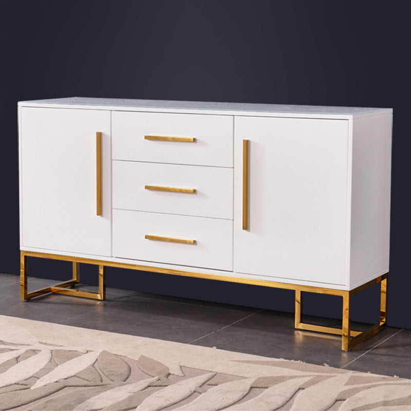 Glam Sideboard Buffet 2 Doors and 3 Drawers Cabinets Buffet Sideboard