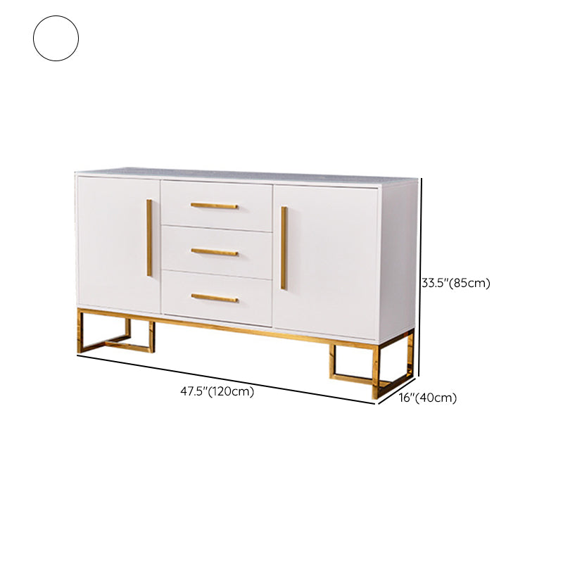 Glam Sideboard Buffet 2 Doors and 3 Drawers Cabinets Buffet Sideboard