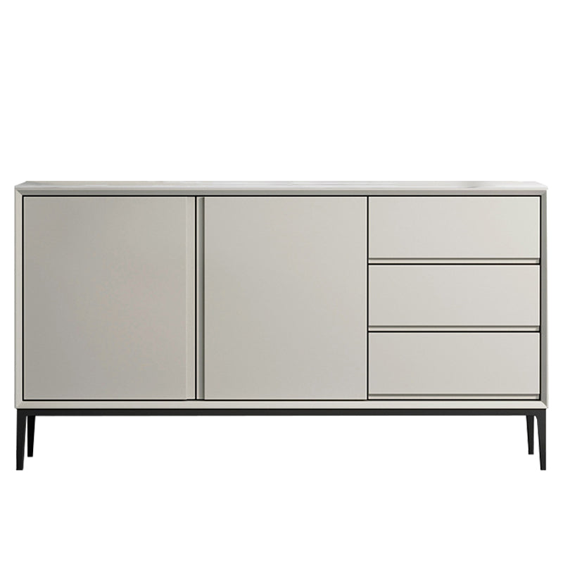 Glam Sideboard Buffet 3 Drawers and 2 Doors Cabinets Buffet Sideboard