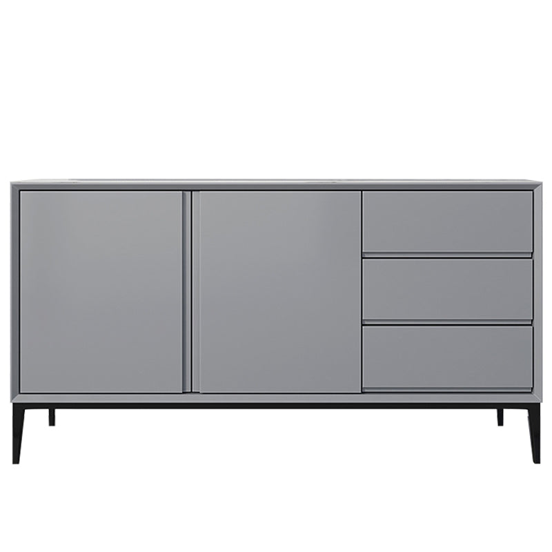 Glam Sideboard Buffet 3 Drawers and 2 Doors Cabinets Buffet Sideboard