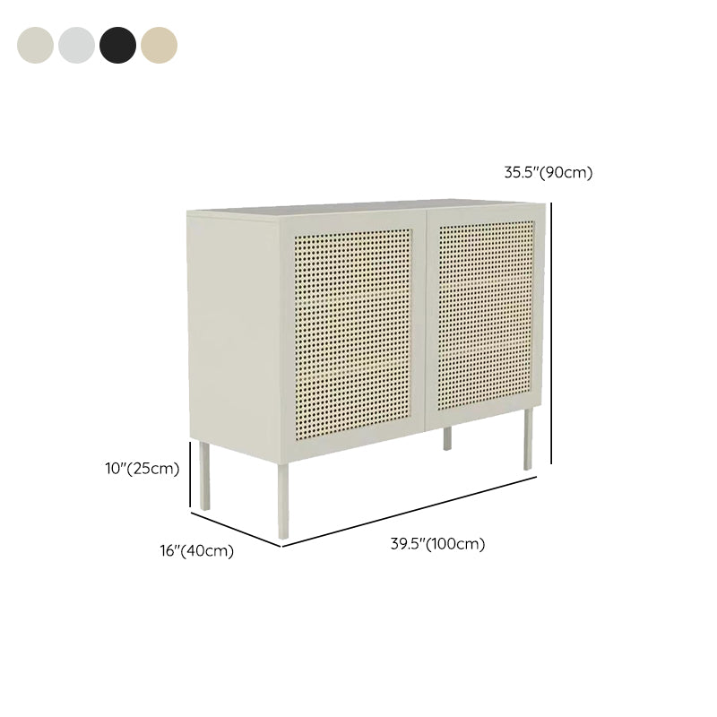 Modern Pine Solid Wood Server 16" W X 35" H Doors Buffet Sideboard