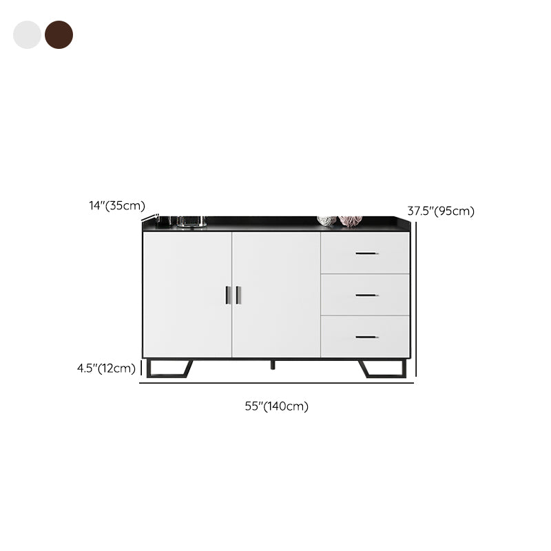 Modern Sideboard Buffet Drawers and Doors Cabinets Buffet Sideboard