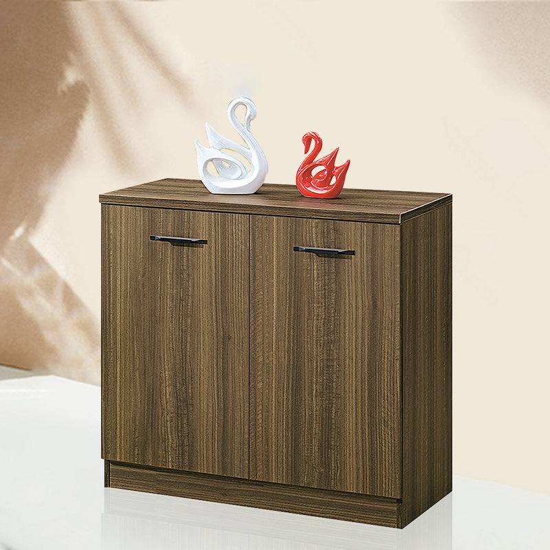 Contemporary Dining Buffet Wood Sideboard Table in Walnut Finish