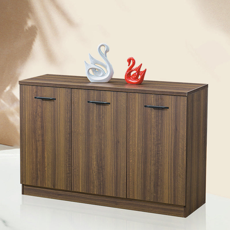 Contemporary Dining Buffet Wood Sideboard Table in Walnut Finish