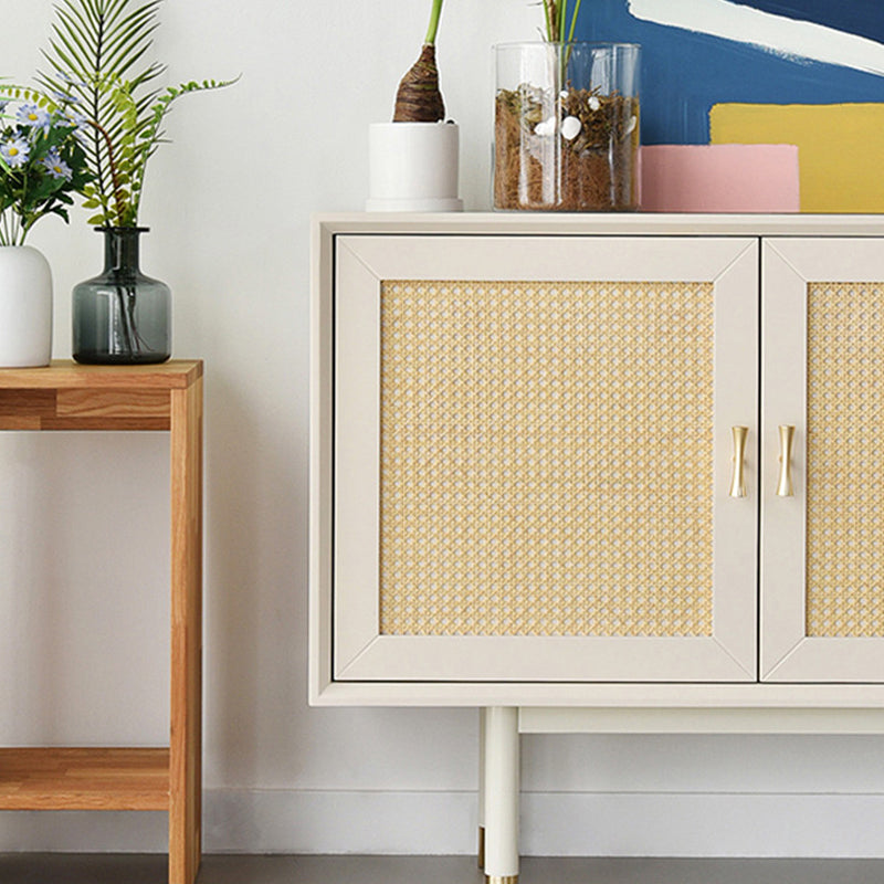 Modern Dining Buffet Solid Wood Sideboard Table with Cabinets and Drawers