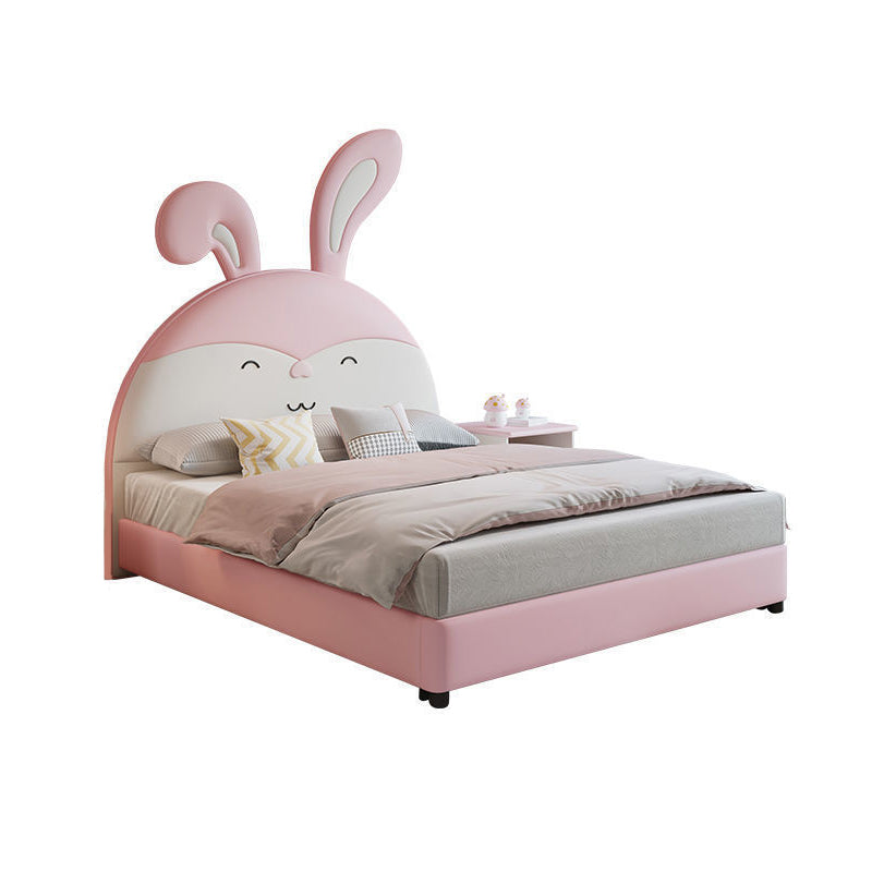 Modern and Contemporary Upholstered Panel Headboard Animals Bed