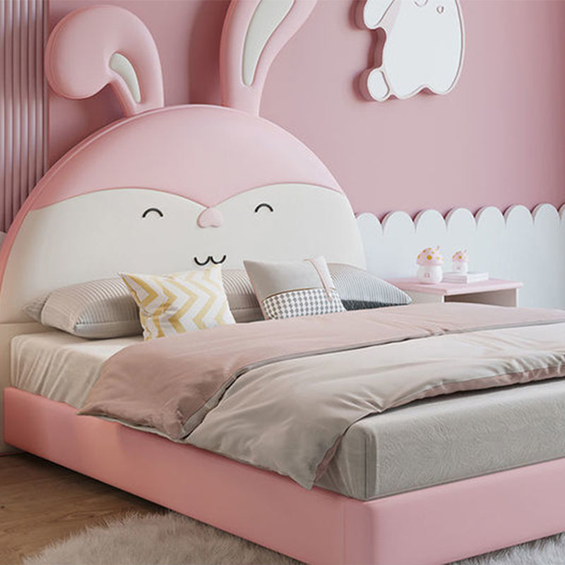 Modern and Contemporary Upholstered Panel Headboard Animals Bed