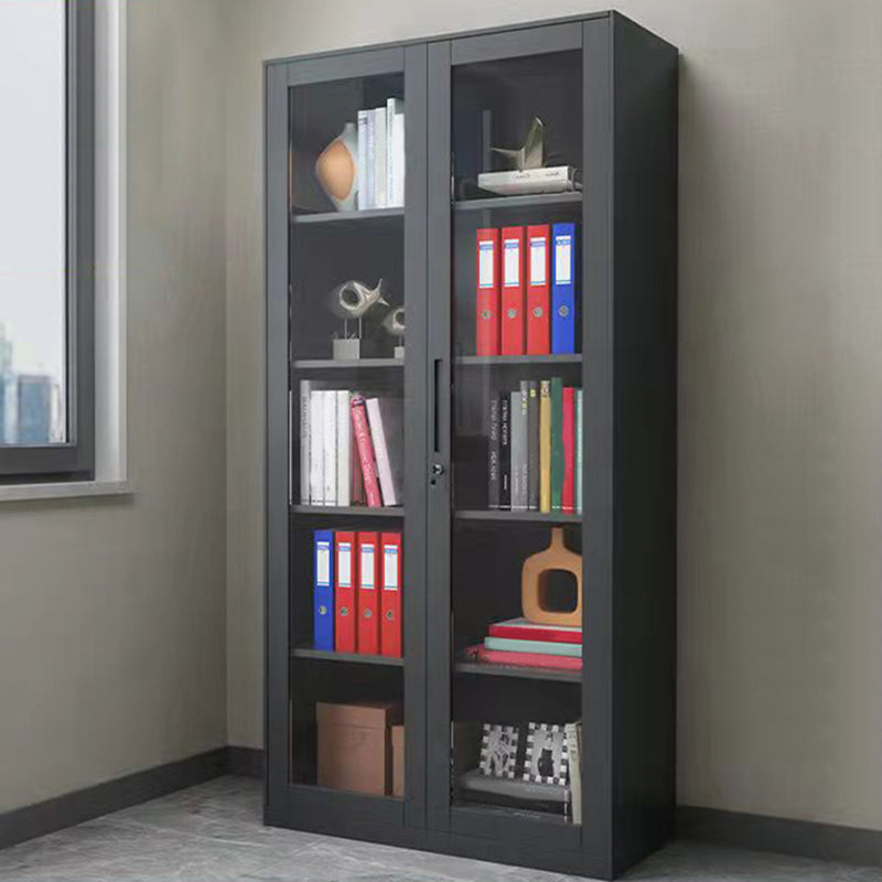 Modern File Cabinet Solid Color Vertical Metal File Cabinet with Storage Shelves