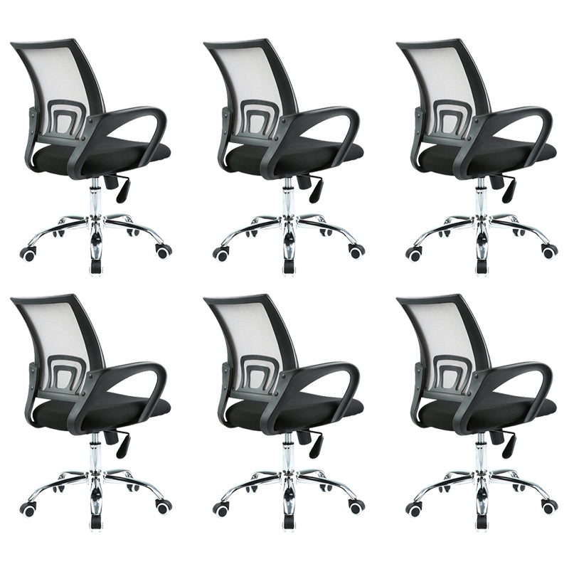 Contemporary Desk Chair Mid Back Breathable AirGrid Office Chair