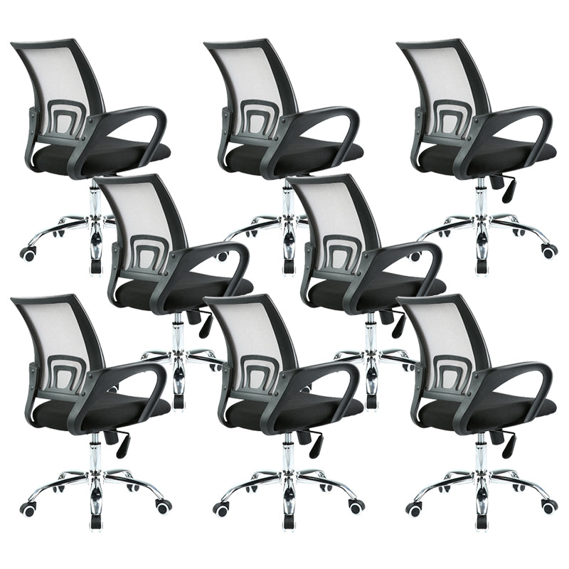 Contemporary Desk Chair Mid Back Breathable AirGrid Office Chair