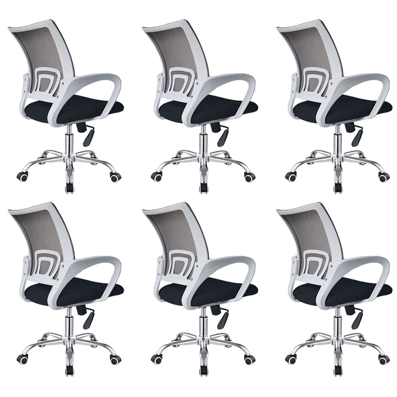 Contemporary Desk Chair Mid Back Breathable AirGrid Office Chair