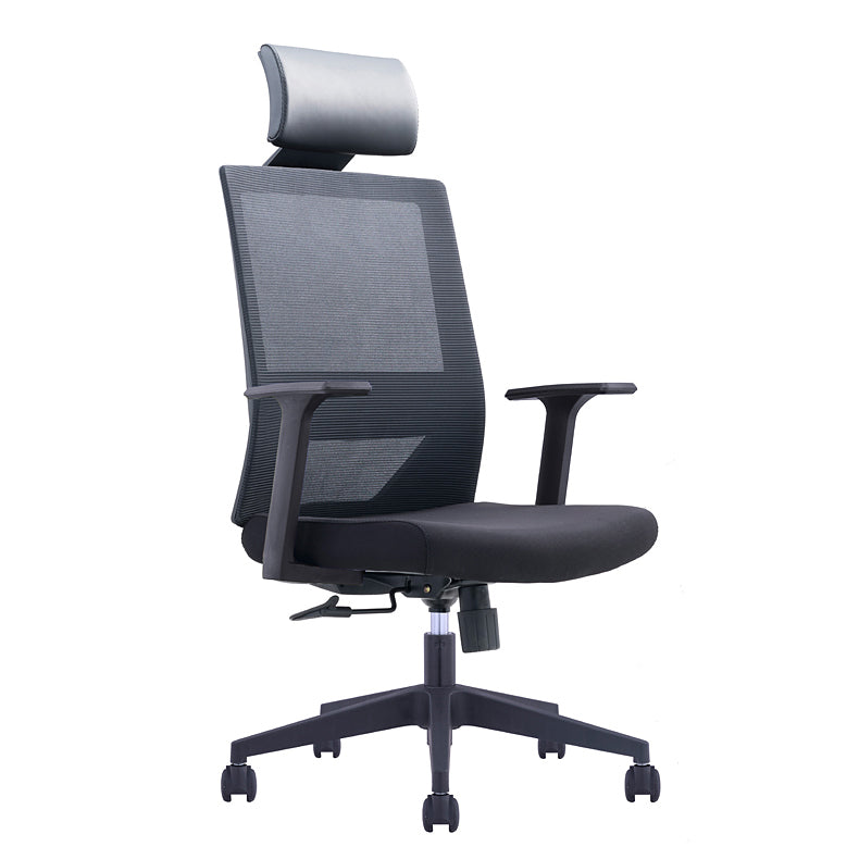 Contemporary Microfiber Chair Conference High Back Arm Chair