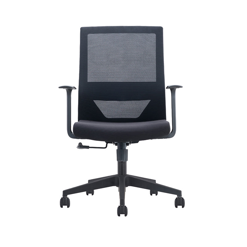 Contemporary Microfiber Chair Conference High Back Arm Chair