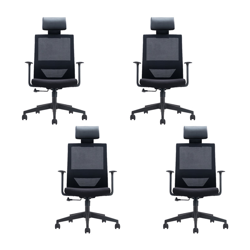 Contemporary Microfiber Chair Conference High Back Arm Chair