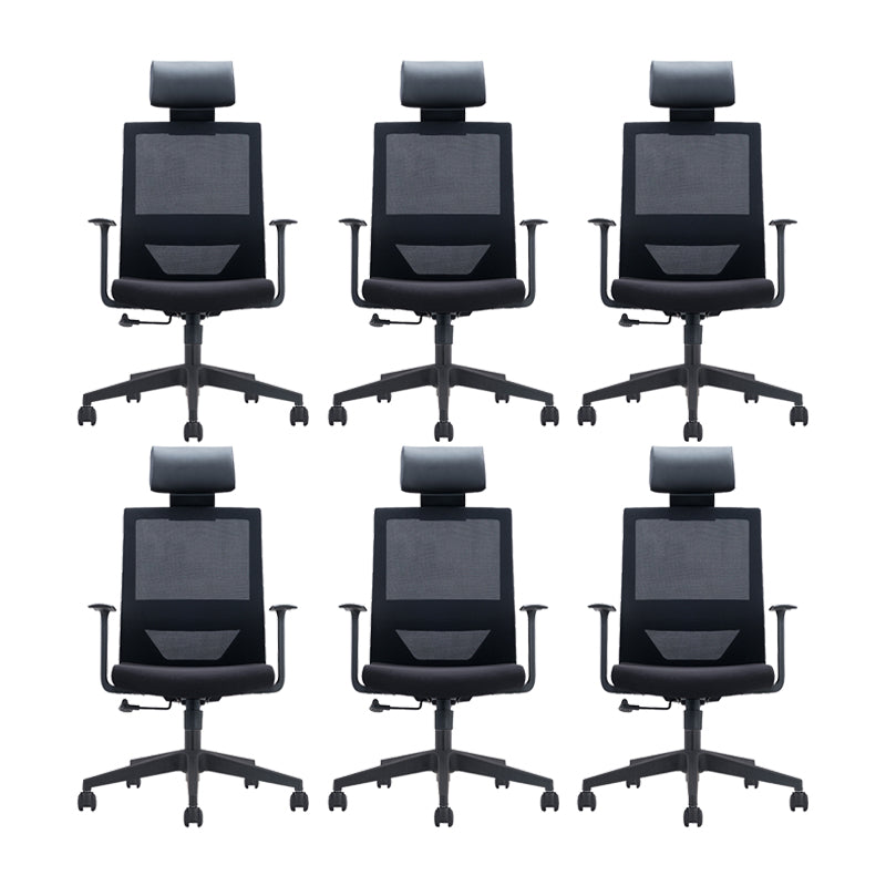 Contemporary Microfiber Chair Conference High Back Arm Chair