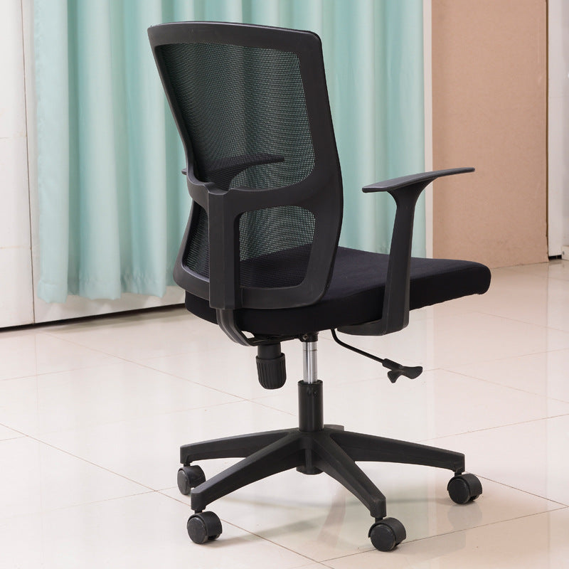 Contemporary Microfiber Chair Task Mid-Back Desk Chair for Office