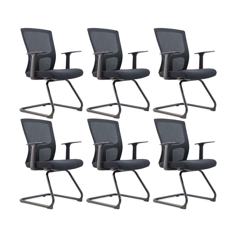 Contemporary Microfiber Chair Task Mid-Back Desk Chair for Office