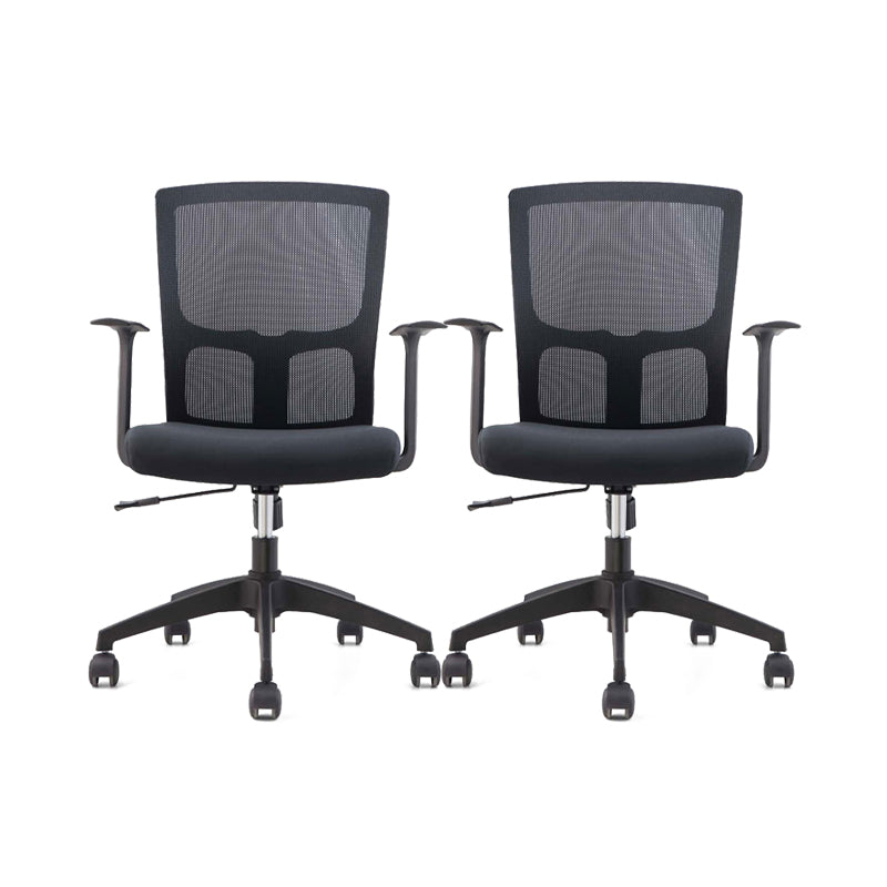 Contemporary Microfiber Chair Task Mid-Back Desk Chair for Office