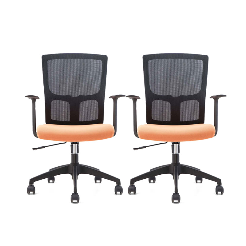 Contemporary Microfiber Chair Task Mid-Back Desk Chair for Office