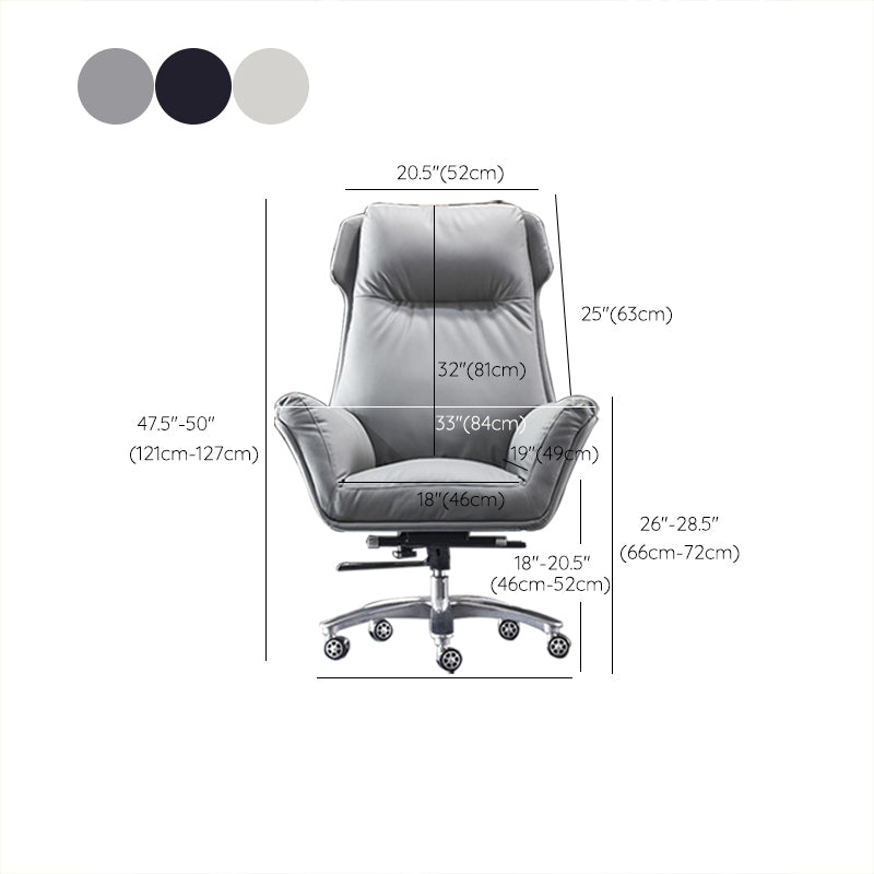 Modern Executive Swivel Office Chair High Back Armless Managers Chair