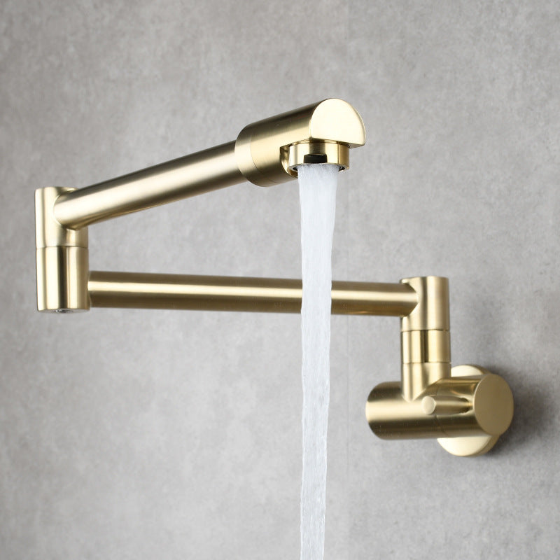 Modern Wall Mounted Faucet Solid Color Wall Mounted Bathroom Faucet