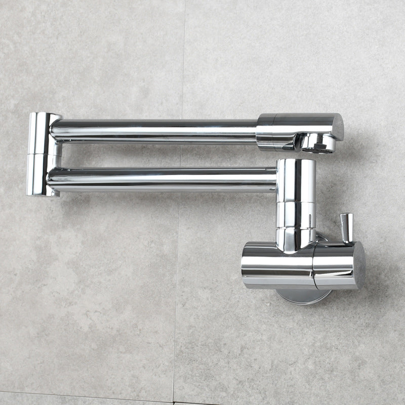 Modern Wall Mounted Faucet Solid Color Wall Mounted Bathroom Faucet