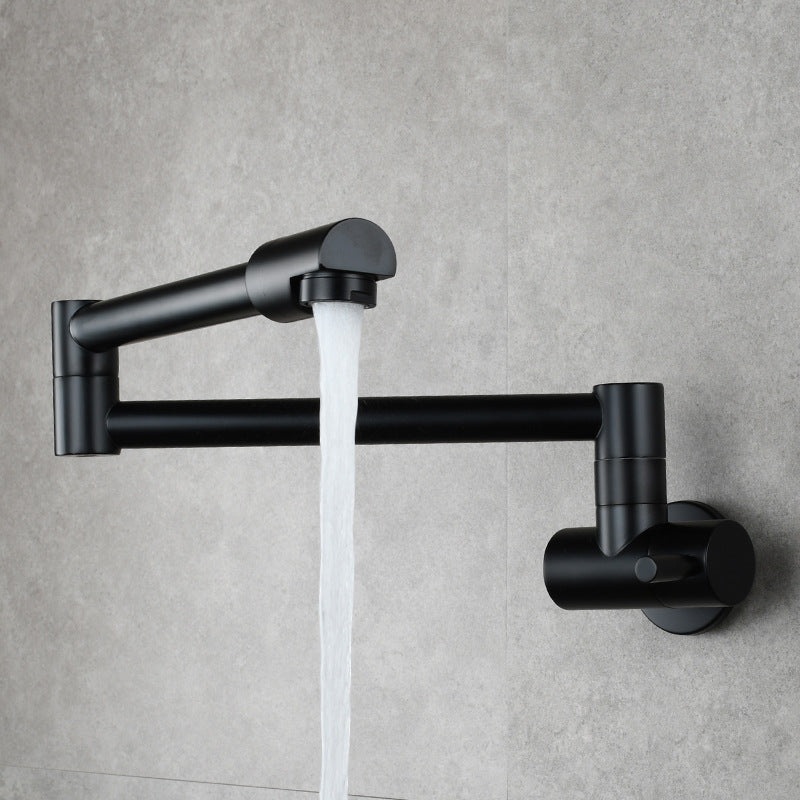 Modern Wall Mounted Faucet Solid Color Wall Mounted Bathroom Faucet