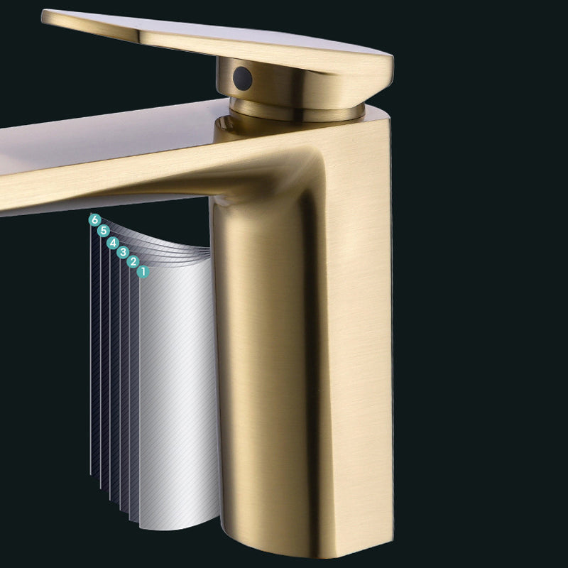 Glam Sink Faucet Brass Lever Handles Vessel Sink Bathroom Faucet