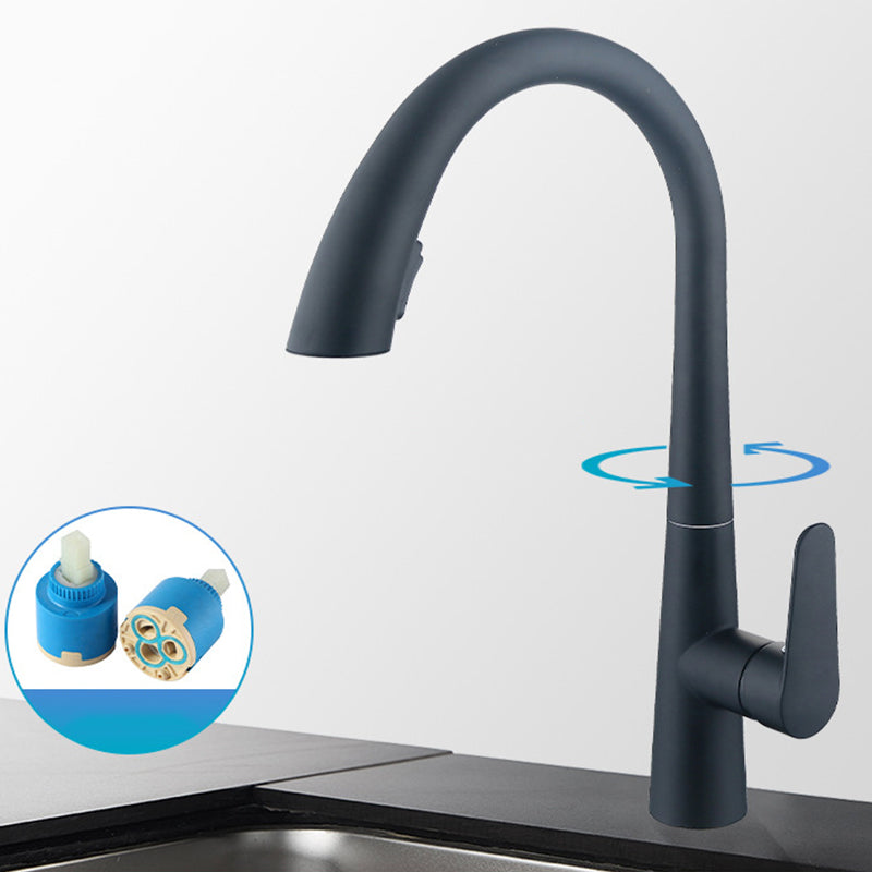 Single Handle Kitchen Faucet Pull Down Faucet with Pull out Sprayer