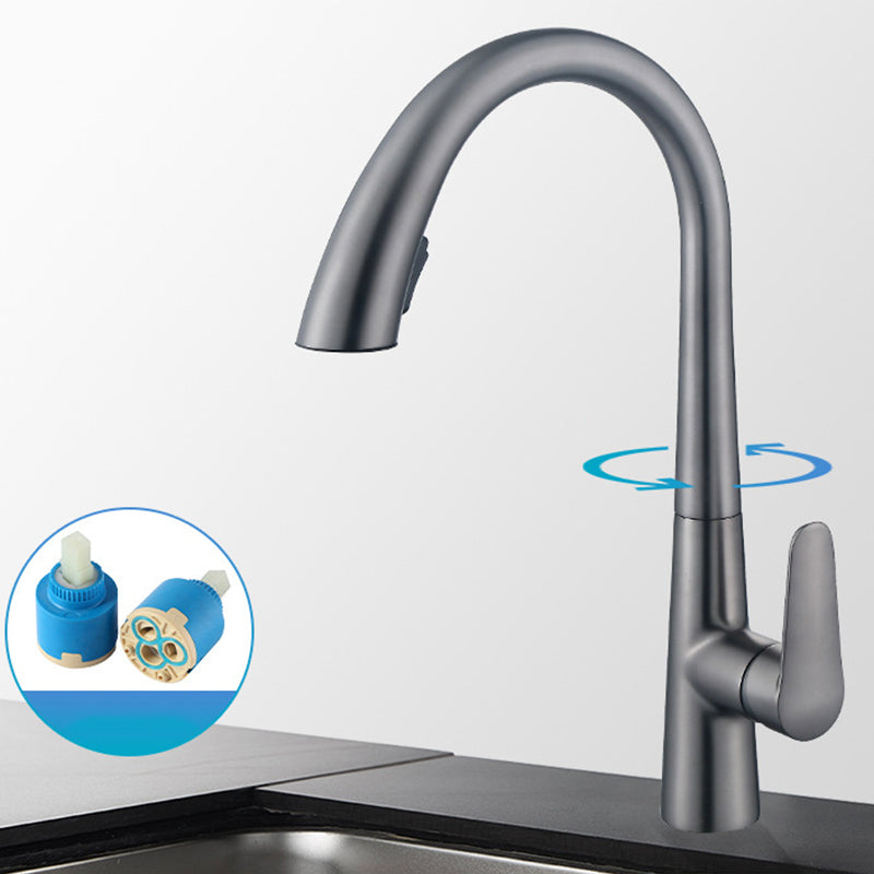 Single Handle Kitchen Faucet Pull Down Faucet with Pull out Sprayer