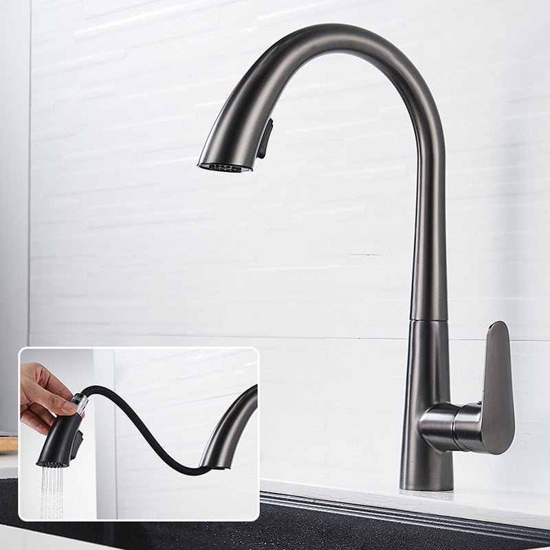 Single Handle Kitchen Faucet Pull Down Faucet with Pull out Sprayer