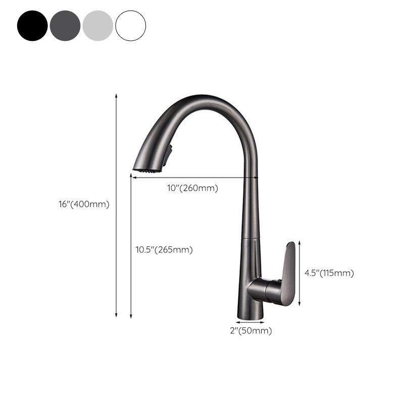 Single Handle Kitchen Faucet Pull Down Faucet with Pull out Sprayer