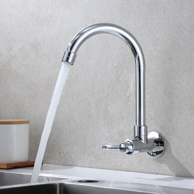 Modern Pull Down One Handle Wall-mounted Pot Filler Low Profile Bar Faucet