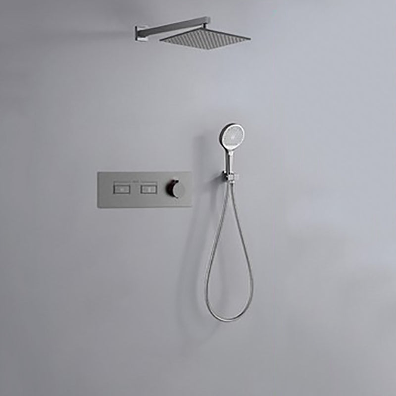 Contemporary Square Shower Trim Wall Mounted Shower Set for Bathroom