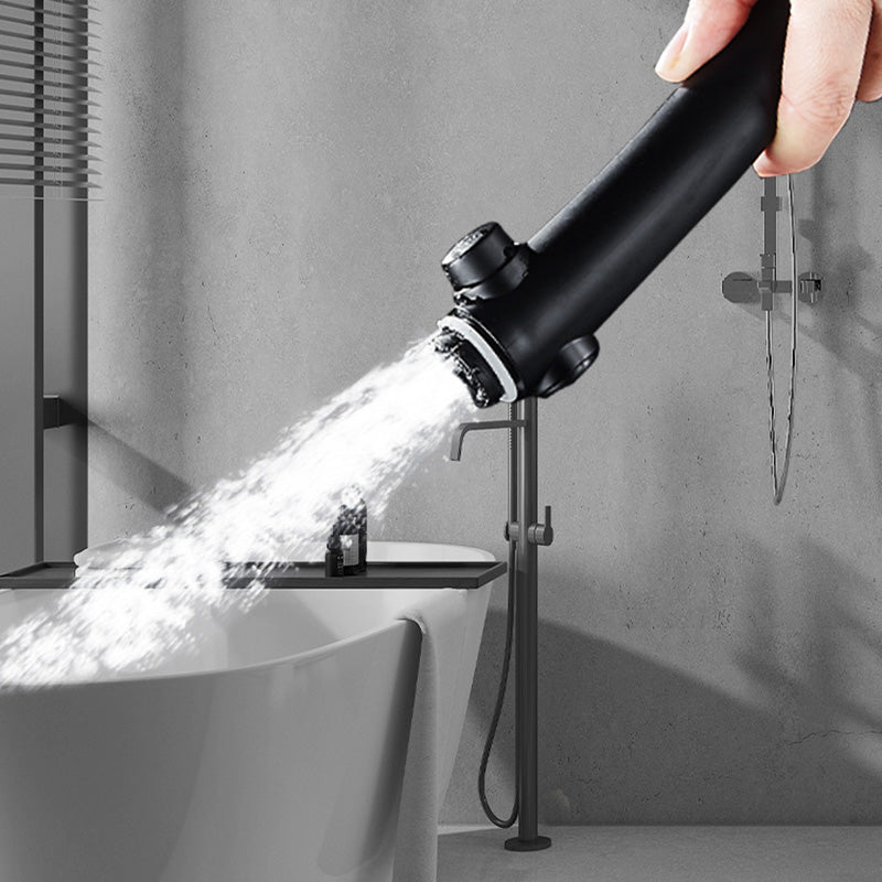 Plastic Handheld Shower Head Bathroom Adjustable Spray Pattern Shower Head