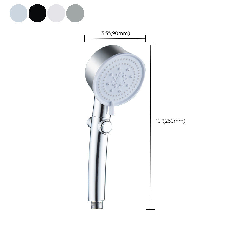 Plastic Handheld Shower Head Bathroom Adjustable Spray Pattern Shower Head